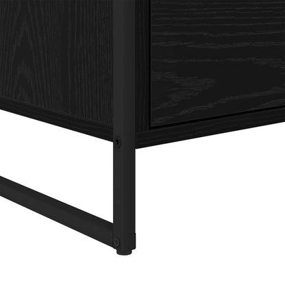vidaXL Sideboard Black Oak 79 x 36 x 75.5 cm Engineered Wood