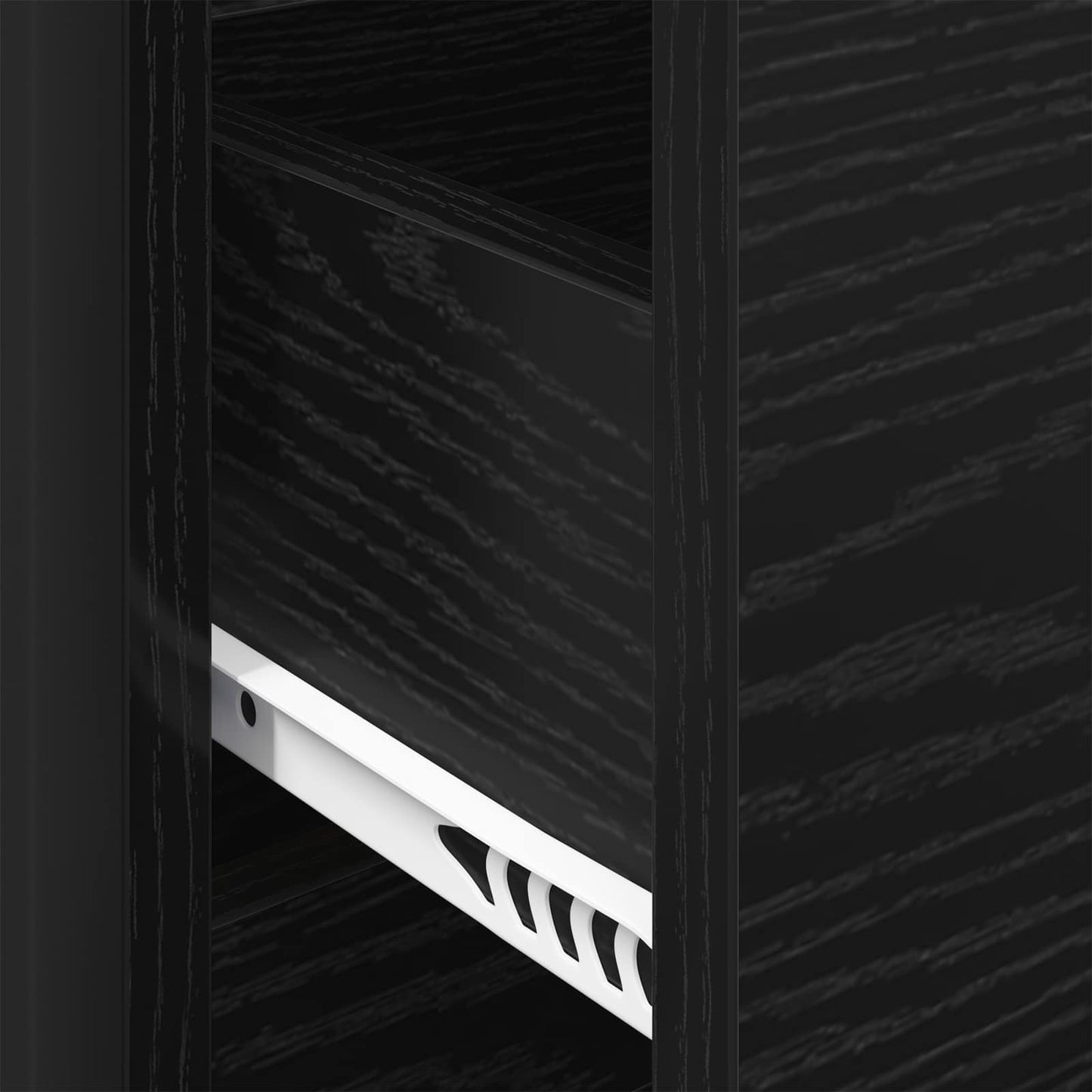 vidaXL Sideboard Black Oak 79 x 36 x 75.5 cm Engineered Wood