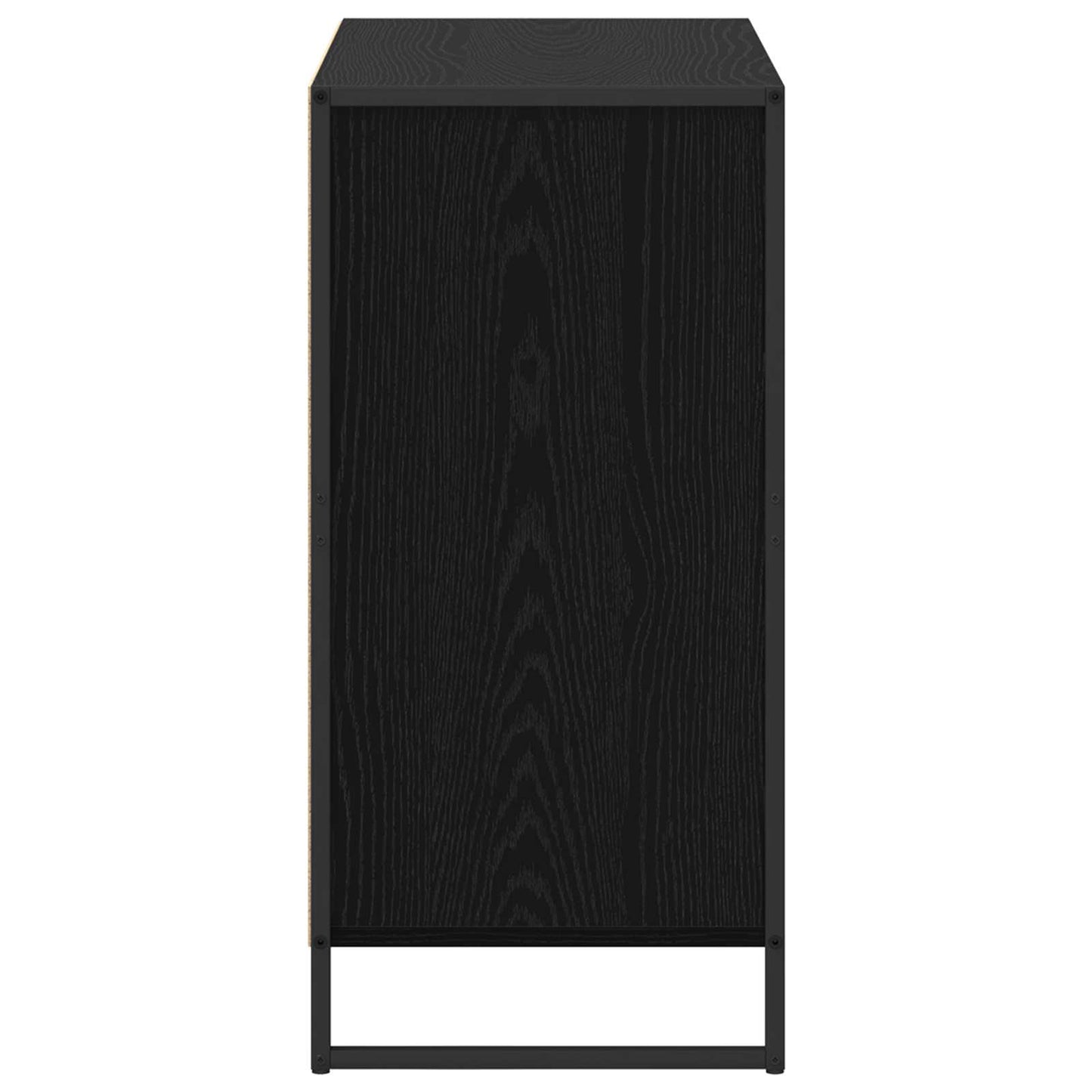 vidaXL Sideboard Black Oak 79 x 36 x 75.5 cm Engineered Wood