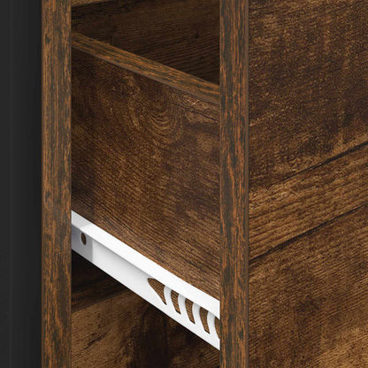 vidaXL Sideboard Smoke Oak 79 x 36 x 75.5 cm Engineered Wood