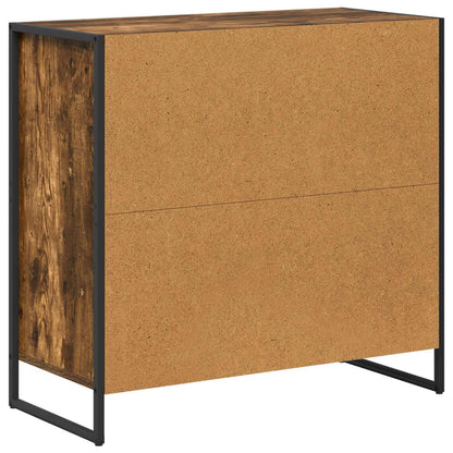 vidaXL Sideboard Smoke Oak 79 x 36 x 75.5 cm Engineered Wood