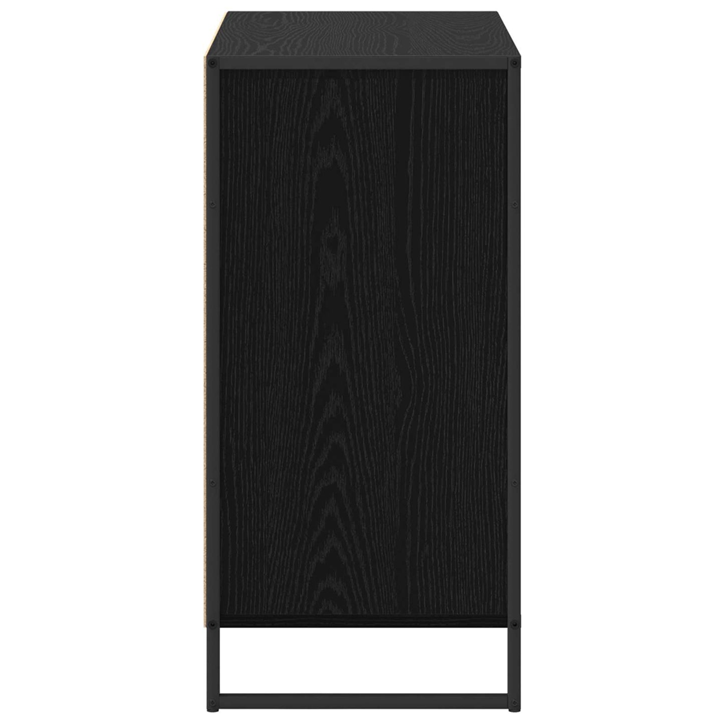 vidaXL Side Cabinet Black Oak 79 x 36 x 75 cm Engineered Wood