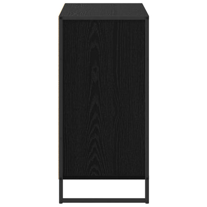 vidaXL Side Cabinet Black Oak 79 x 36 x 75 cm Engineered Wood