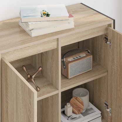 vidaXL Side Cabinet Sonoma 79 x 36 x 75 cm Engineered Wood