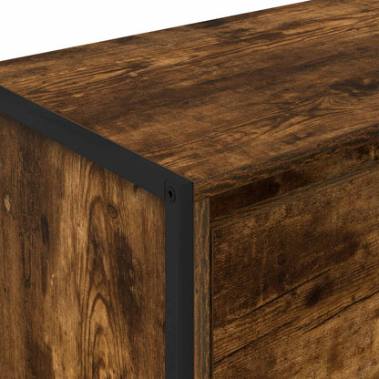 vidaXL Side Cabinet Smoke Oak 79 x 36 x 75 cm Engineered Wood