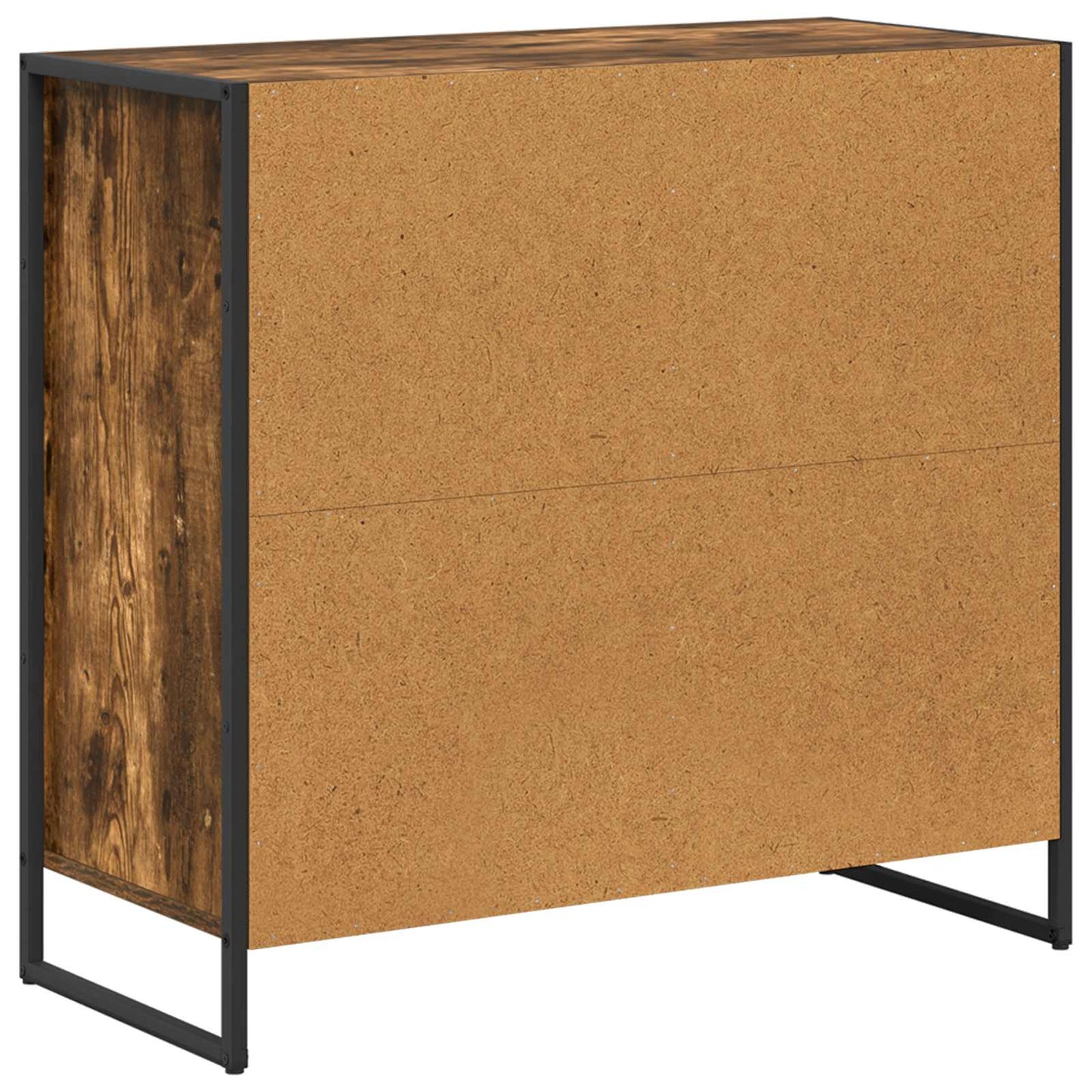vidaXL Side Cabinet Smoke Oak 79 x 36 x 75 cm Engineered Wood