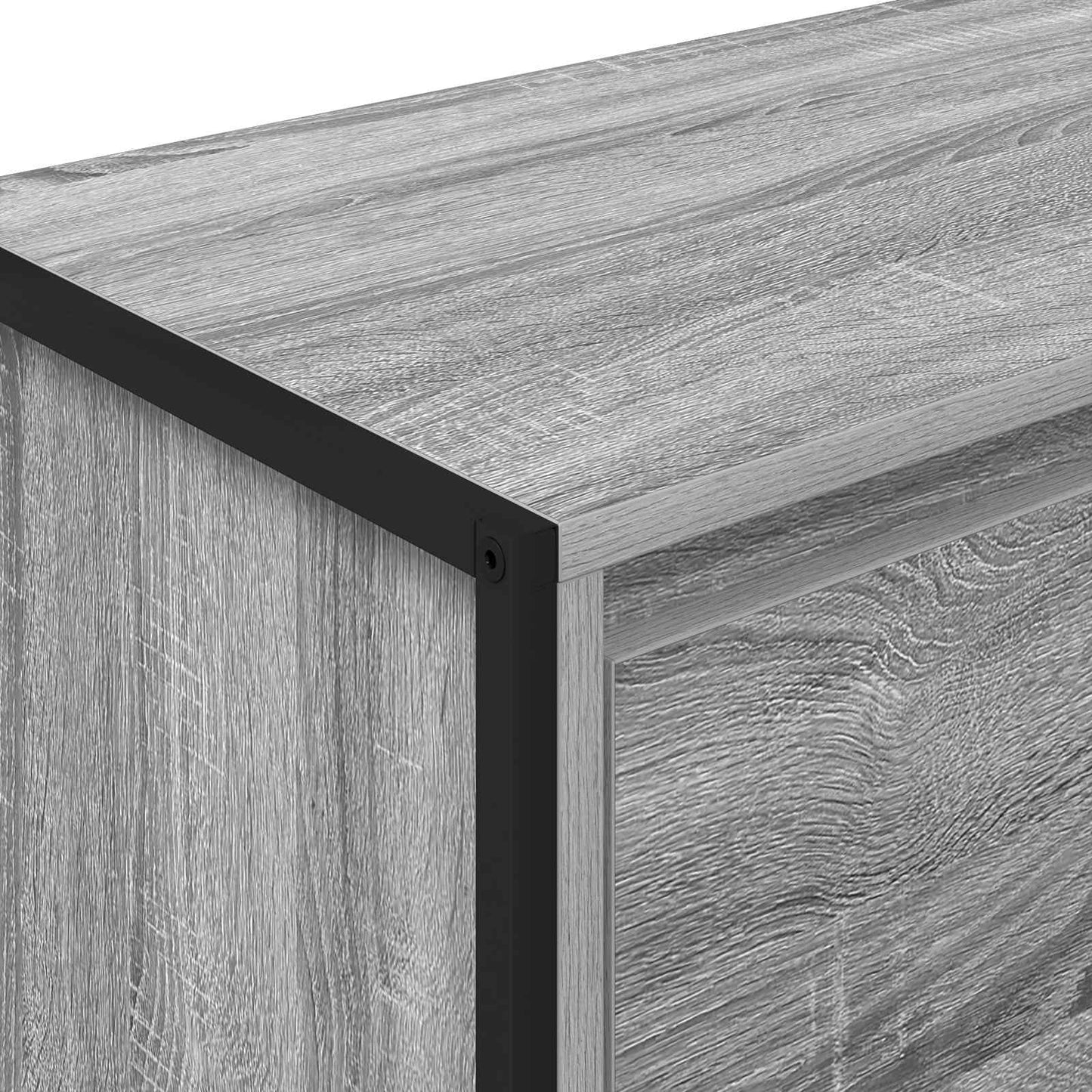 vidaXL Side Cabinet Grey Sonoma 79 x 36 x 75 cm Engineered Wood