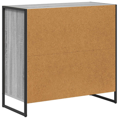 vidaXL Side Cabinet Grey Sonoma 79 x 36 x 75 cm Engineered Wood