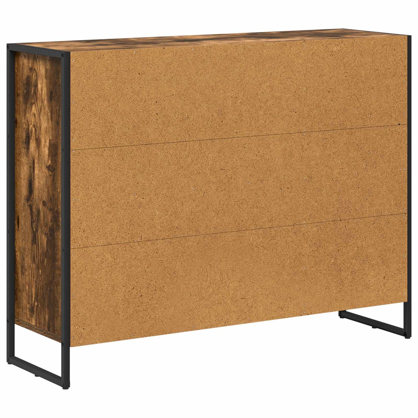 vidaXL Side Cabinet Smoke Oak 96.5 x 30 x 75 cm Engineered Wood