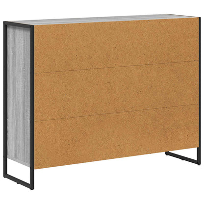 vidaXL Side Cabinet Grey Sonoma 96.5 x 30 x 75 cm Engineered Wood