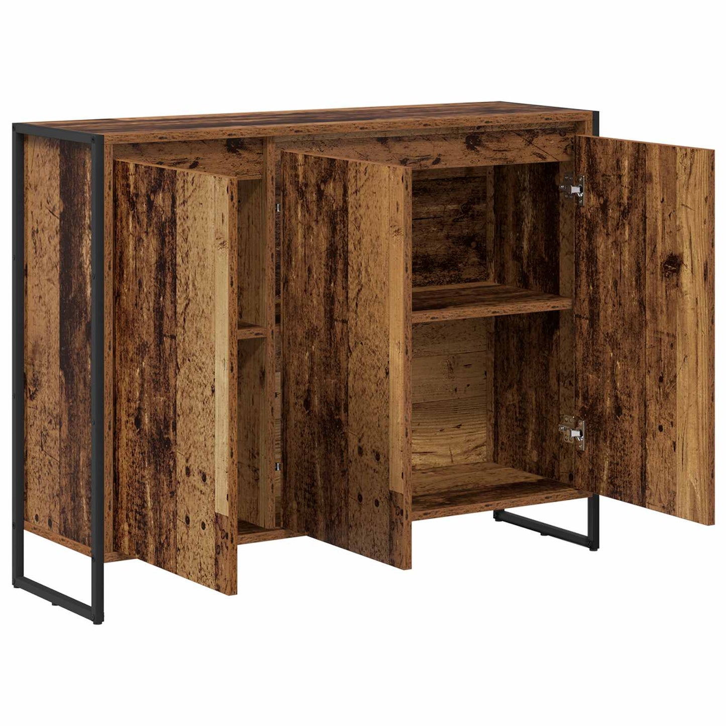 vidaXL Side Cabinet Old Wood 96.5 x 30 x 75 cm Engineered Wood
