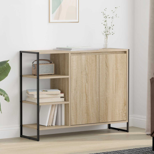 vidaXL Side Cabinet Sonoma 96.5 x 30 x 75 cm Engineered Wood