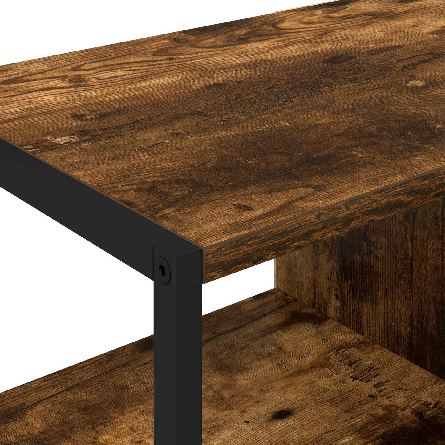 vidaXL Side Cabinet Smoke Oak 96.5 x 30 x 75 cm Engineered Wood