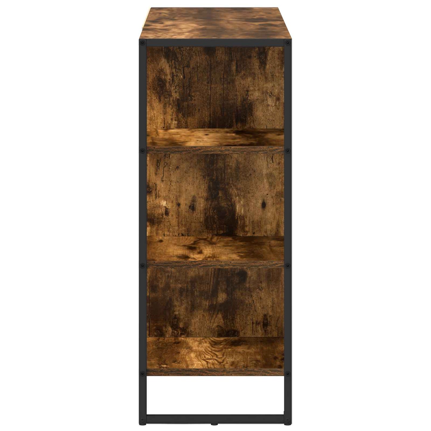 vidaXL Side Cabinet Smoke Oak 96.5 x 30 x 75 cm Engineered Wood