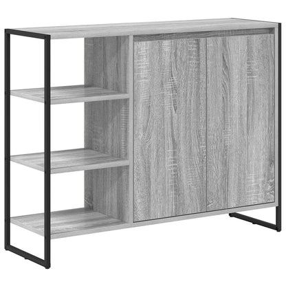 vidaXL Side Cabinet Grey Sonoma 96.5 x 30 x 75 cm Engineered Wood