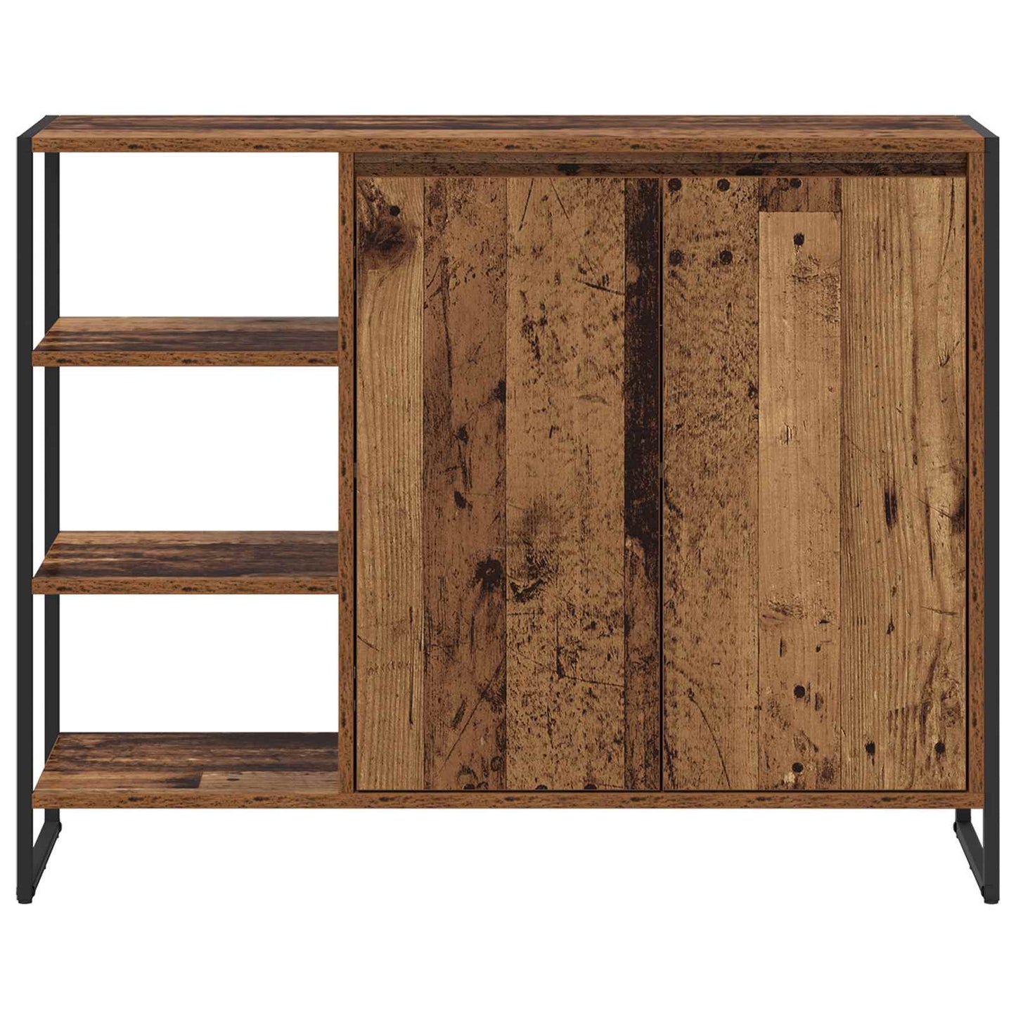 vidaXL Side Cabinet Old Wood 96.5 x 30 x 75 cm Engineered Wood