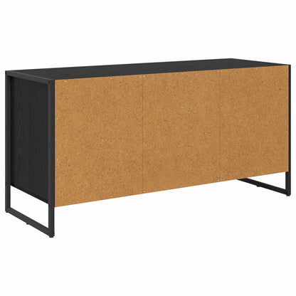vidaXL TV Cabinet Black Oak 100 x 36 x 49.5 cm Engineered Wood