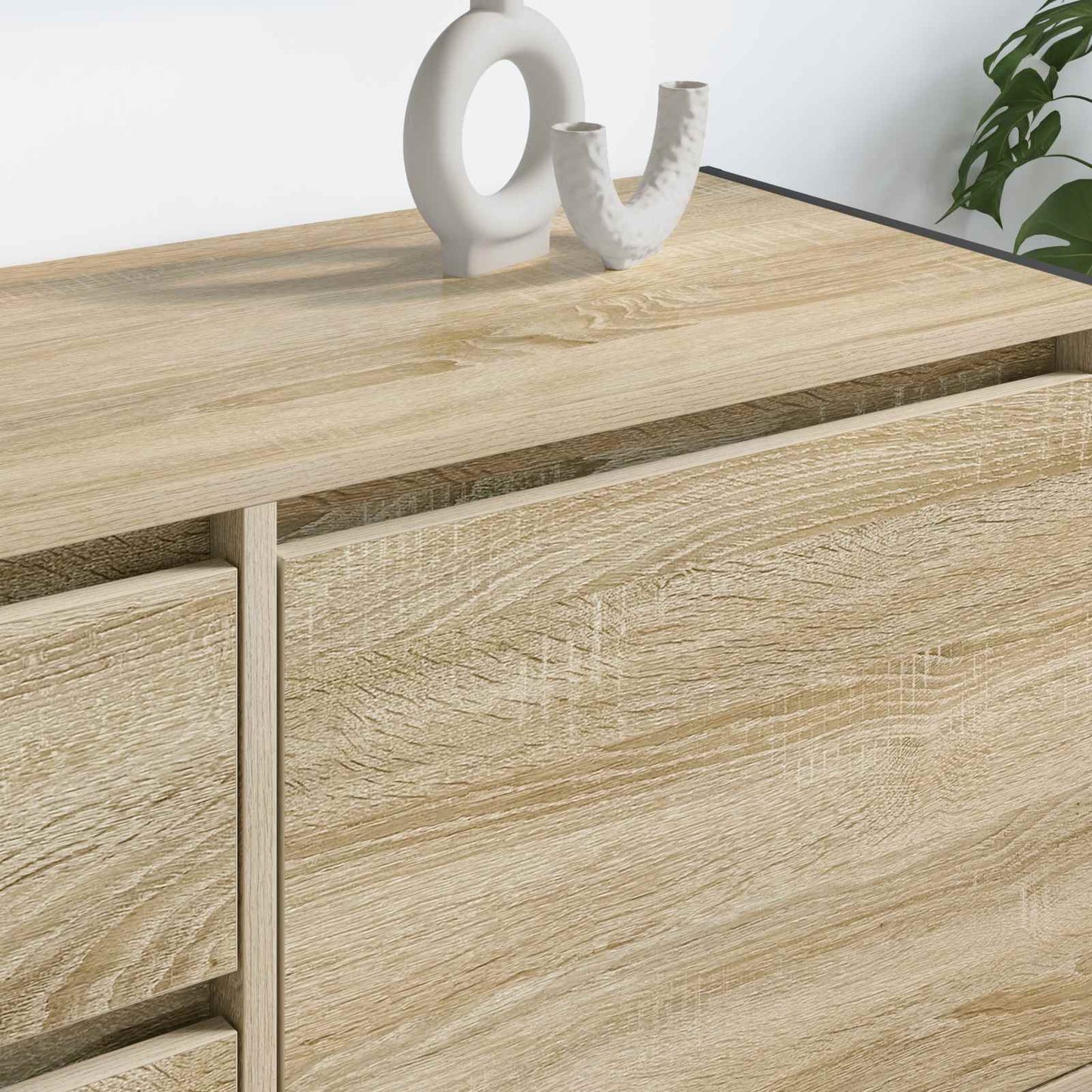 vidaXL TV Cabinet Sonoma 100 x 36 x 49.5 cm Engineered Wood