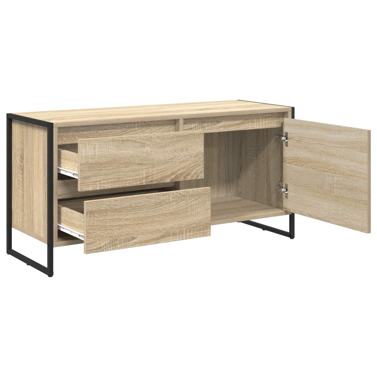 vidaXL TV Cabinet 100 x 36 x 49.5 cm Sonoma Oak Engineered Wood
