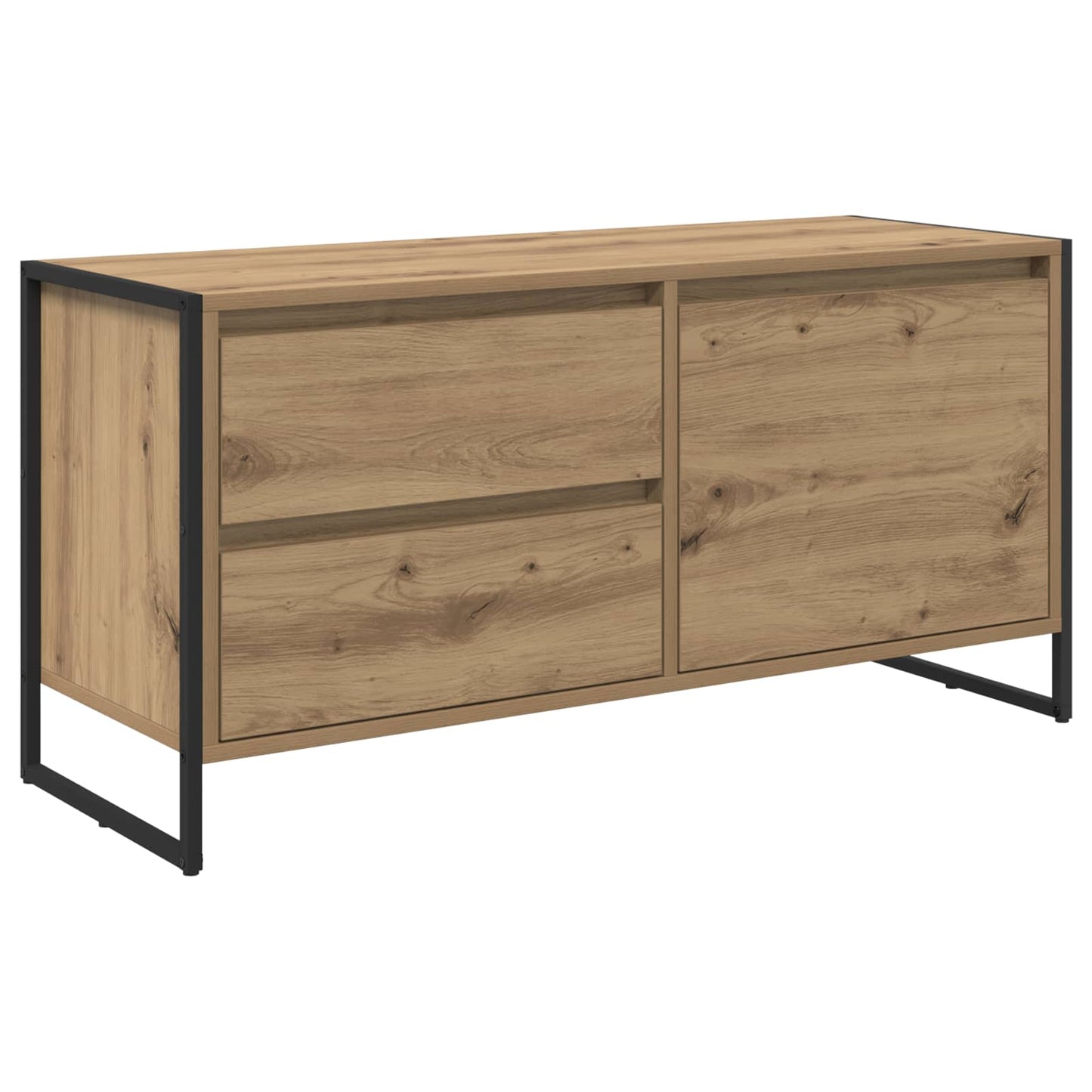 vidaXL TV Cabinet 100 x 36 x 49.5 cm Artisian Oak Engineered Wood