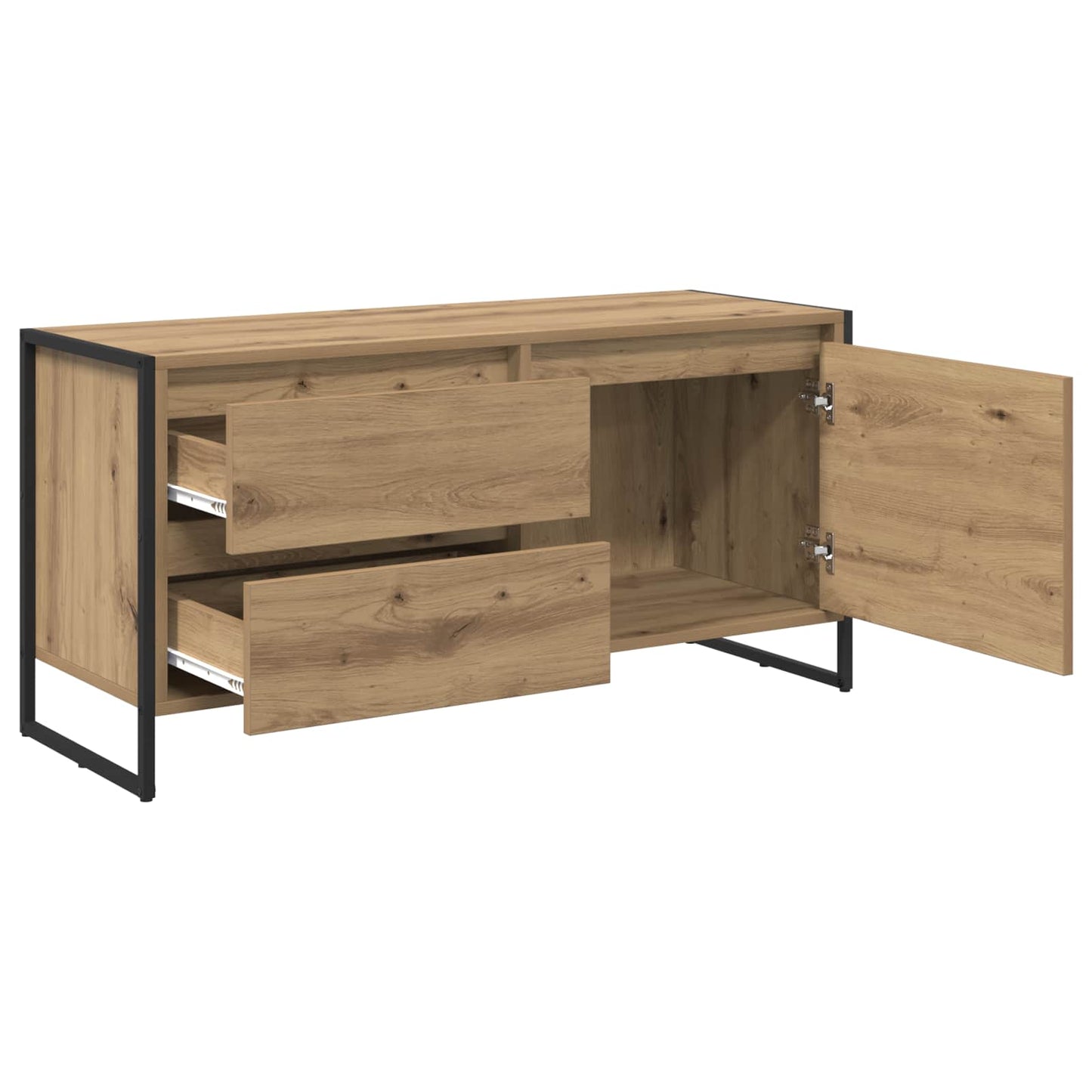 vidaXL TV Cabinet 100 x 36 x 49.5 cm Artisian Oak Engineered Wood