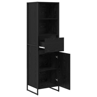vidaXL Book Cabinet Black Oak 43 x 36 x 150.5 cm Engineered Wood