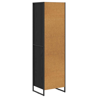 vidaXL Book Cabinet Black Oak 43 x 36 x 150.5 cm Engineered Wood