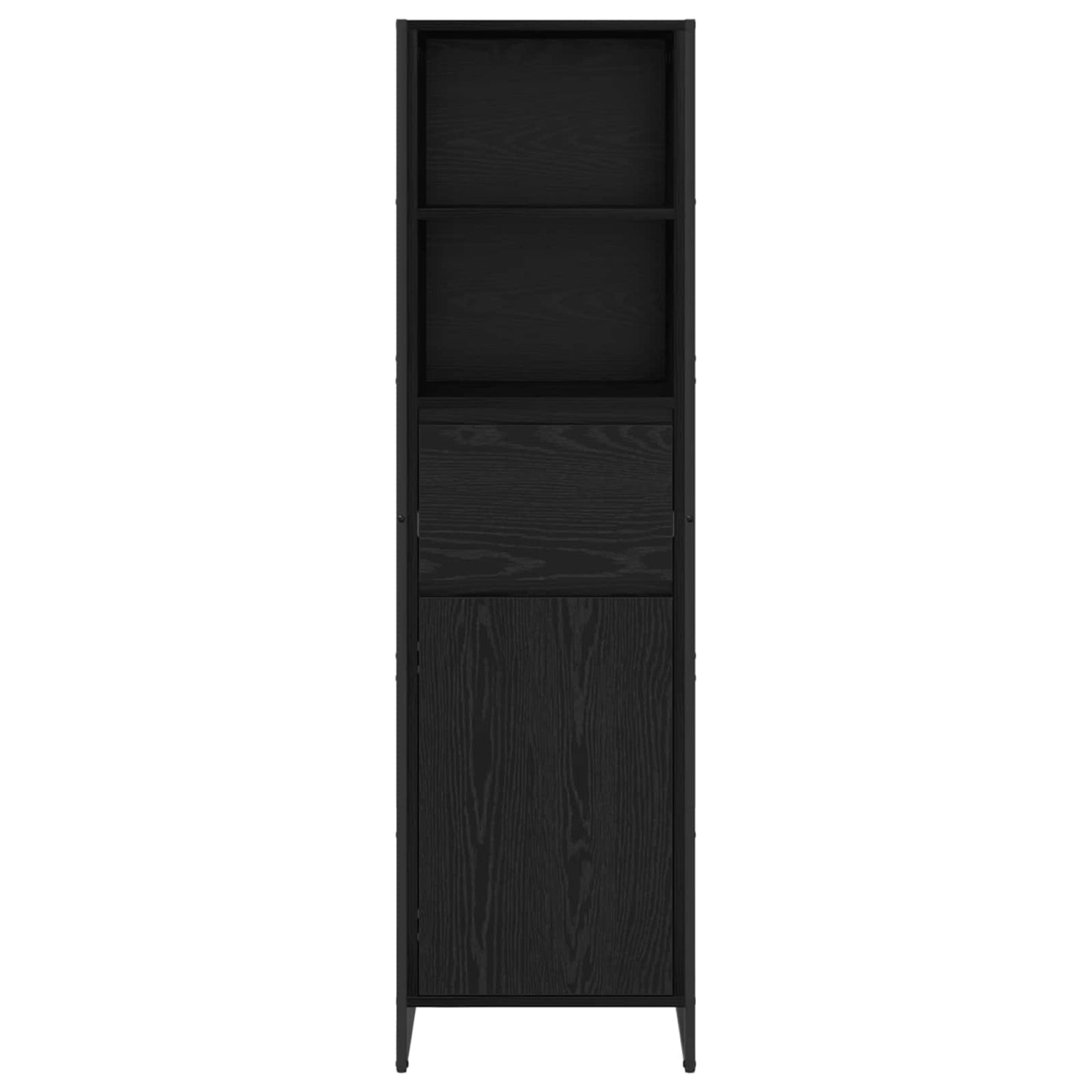 vidaXL Book Cabinet Black Oak 43 x 36 x 150.5 cm Engineered Wood