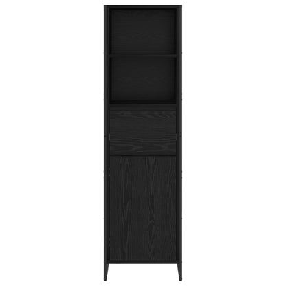 vidaXL Book Cabinet Black Oak 43 x 36 x 150.5 cm Engineered Wood