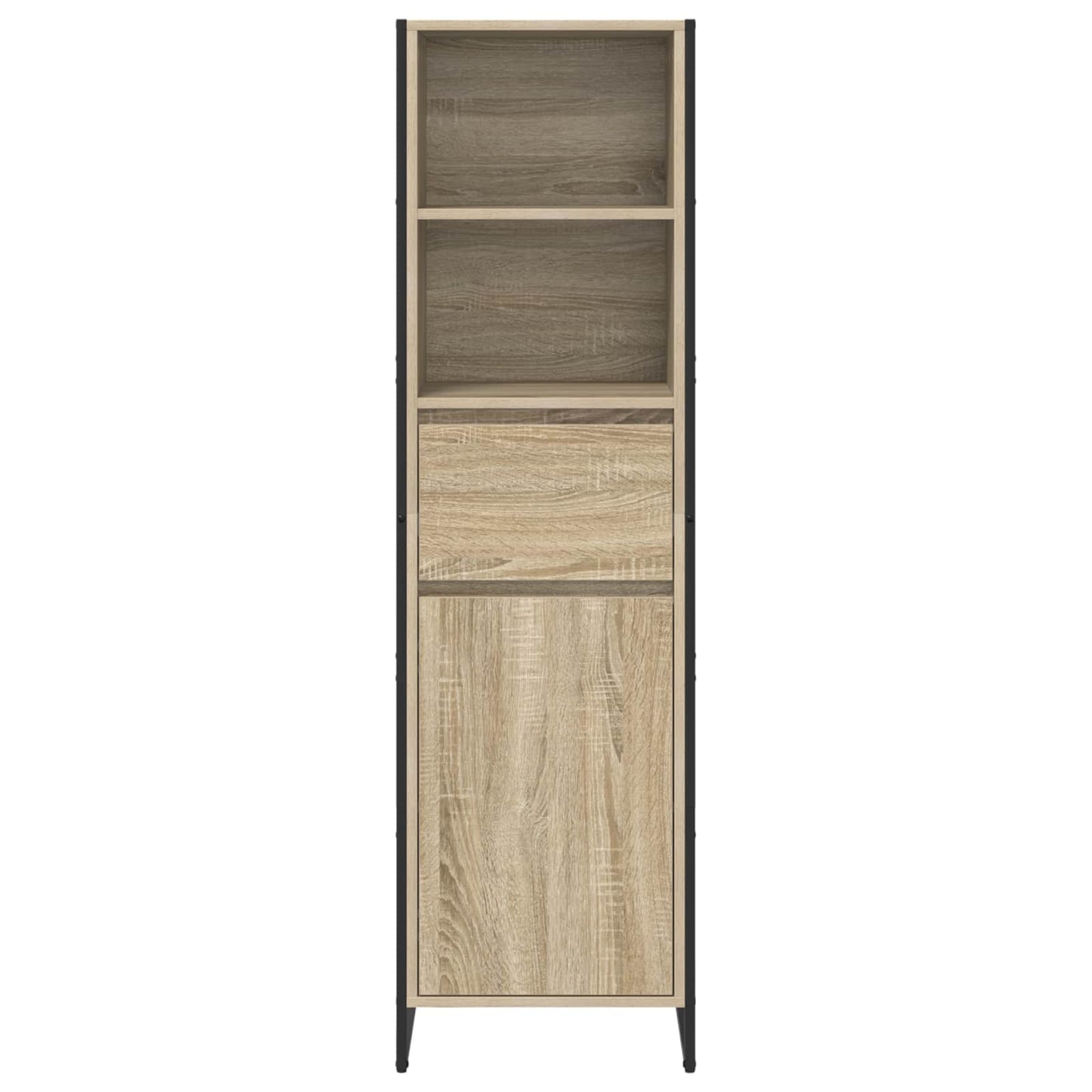 vidaXL Book Cabinet Sonoma 43 x 36 x 150.5 cm Engineered Wood