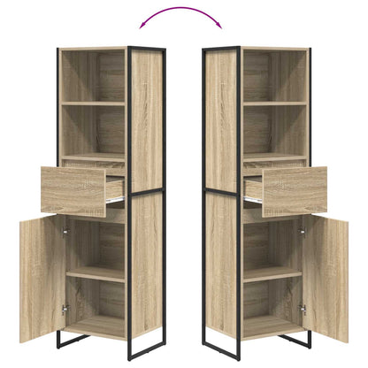 vidaXL Book Cabinet Sonoma 43 x 36 x 150.5 cm Engineered Wood