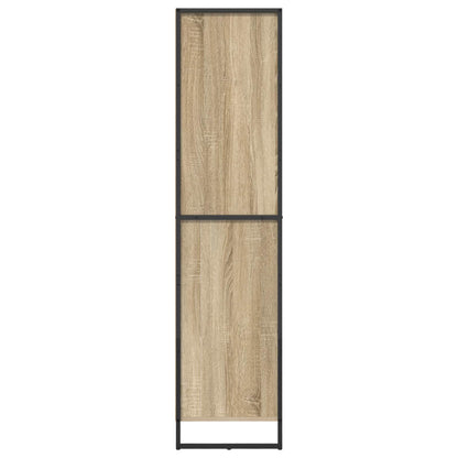 vidaXL Book Cabinet Sonoma 43 x 36 x 150.5 cm Engineered Wood