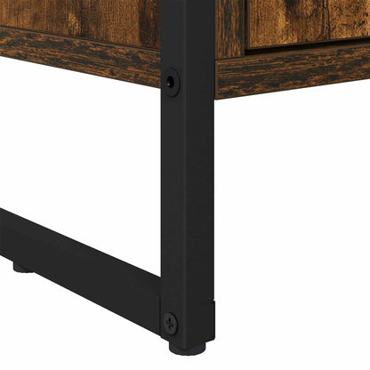 vidaXL Book Cabinet Smoke Oak 43 x 36 x 150.5 cm Engineered Wood