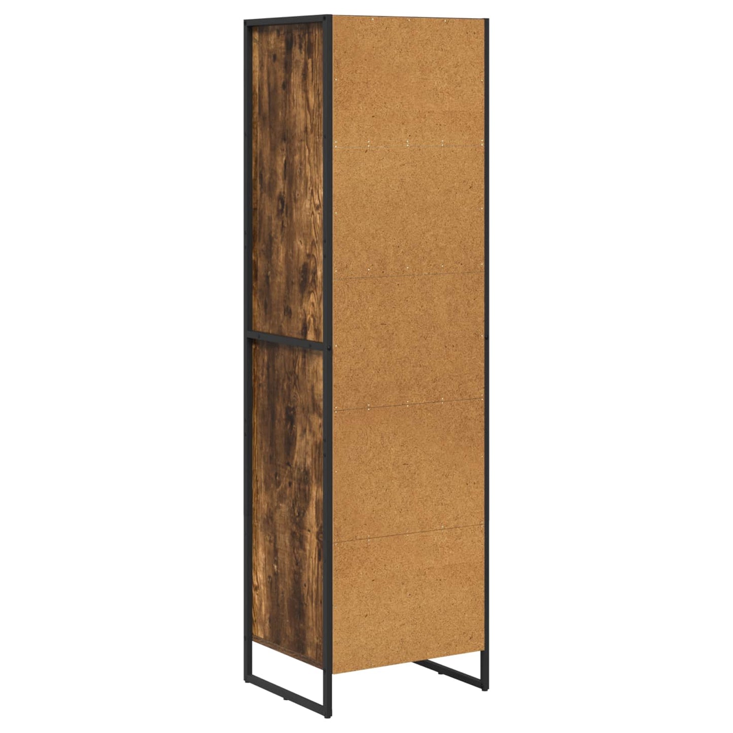 vidaXL Book Cabinet Smoke Oak 43 x 36 x 150.5 cm Engineered Wood