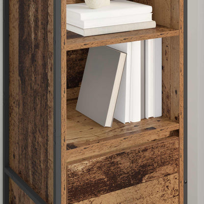 vidaXL Book Cabinet Old Wood 43 x 36 x 150.5 cm Engineered Wood