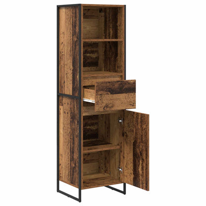 vidaXL Book Cabinet Old Wood 43 x 36 x 150.5 cm Engineered Wood