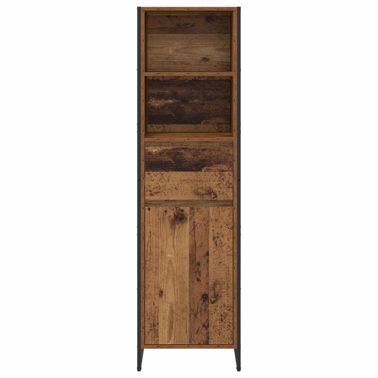 vidaXL Book Cabinet Old Wood 43 x 36 x 150.5 cm Engineered Wood