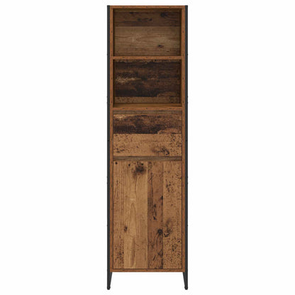 vidaXL Book Cabinet Old Wood 43 x 36 x 150.5 cm Engineered Wood