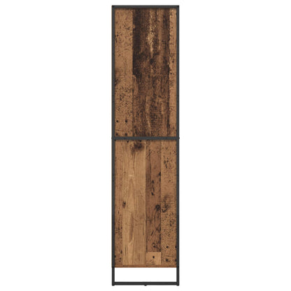 vidaXL Book Cabinet Old Wood 43 x 36 x 150.5 cm Engineered Wood