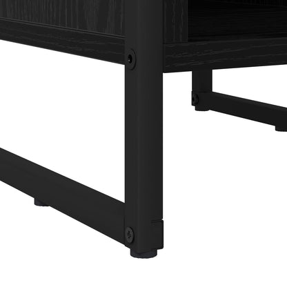 vidaXL Bedside Table 2 pcs Black Oak 39.5 x 30 x 50 cm Engineered Wood