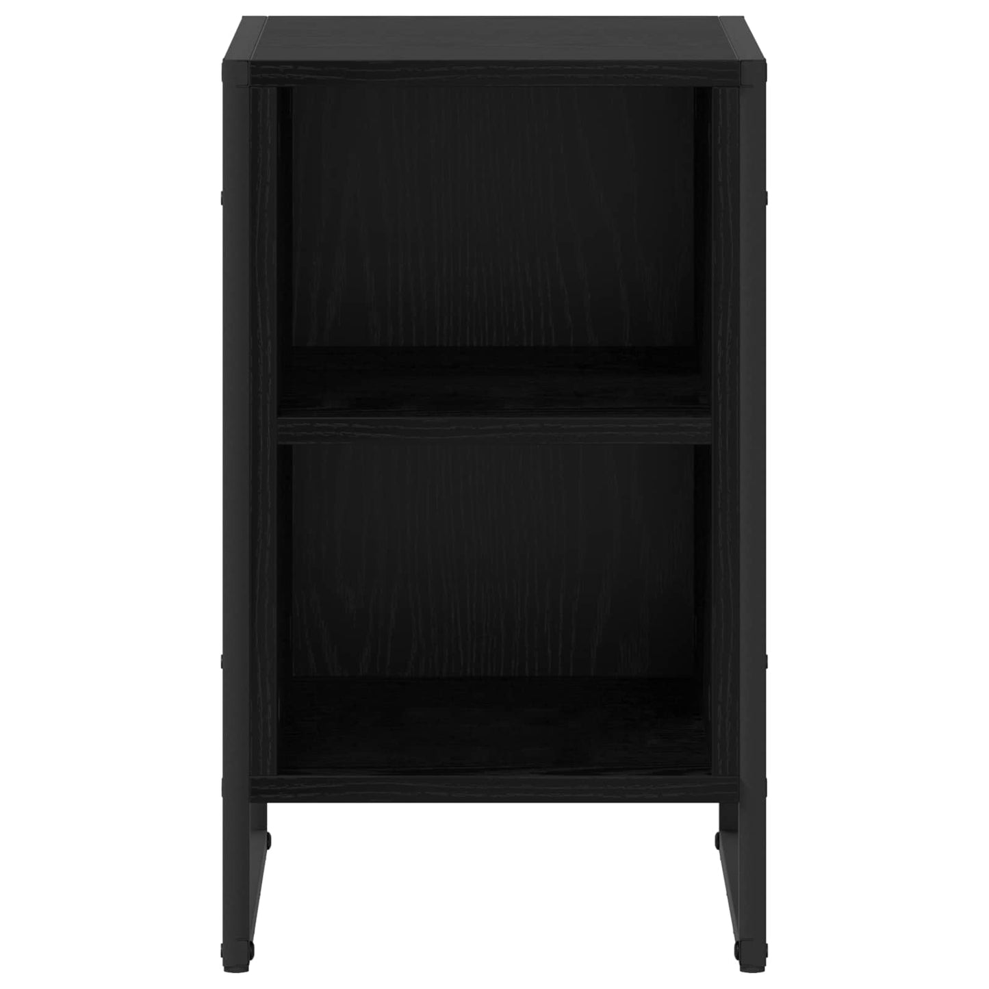 vidaXL Bedside Table 2 pcs Black Oak 39.5 x 30 x 50 cm Engineered Wood