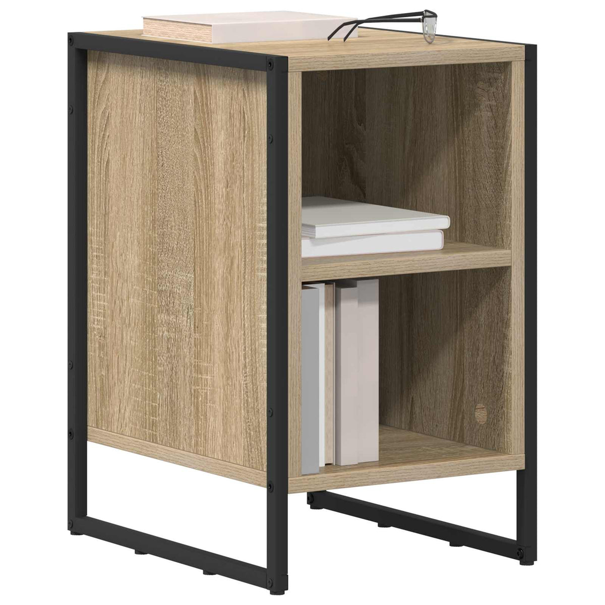 vidaXL Bedside Table Sonoma Oak 39.5 x 30 x 50 cm Engineered Wood