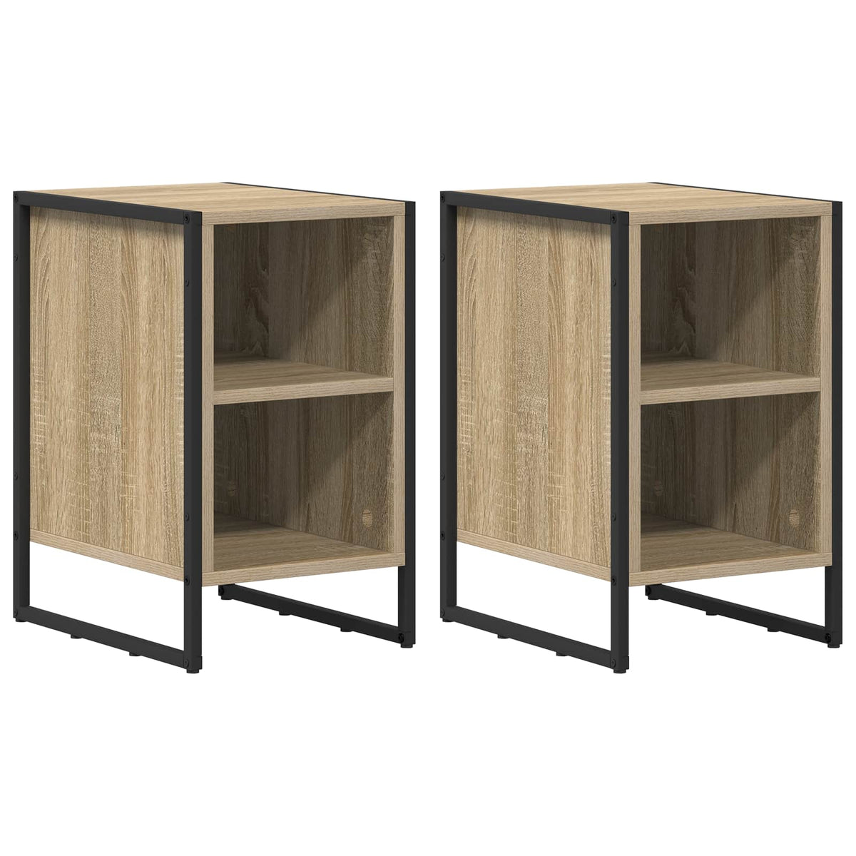 vidaXL Bedside Table 2 pcs Sonoma Oak 39.5 x 30 x 50 cm