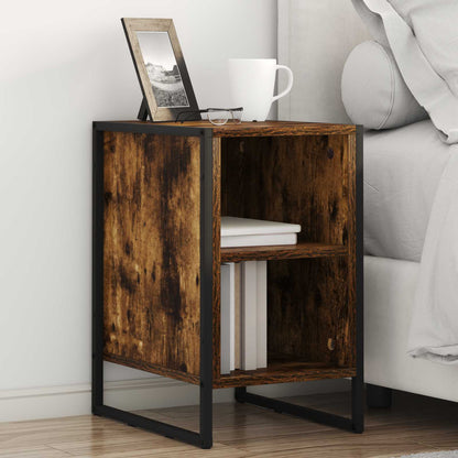 vidaXL Bedside Table 2 pcs Smoked Oak 39.5 x 30 x 50 cm
