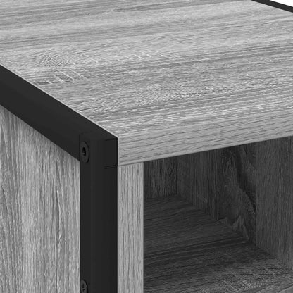 vidaXL Bedside Table 2 pcs Grey Sonoma 39.5 x 30 x 50 cm