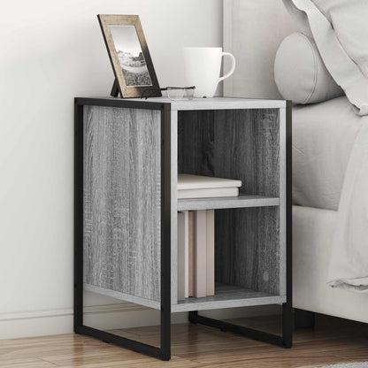vidaXL Bedside Table 2 pcs Grey Sonoma 39.5 x 30 x 50 cm