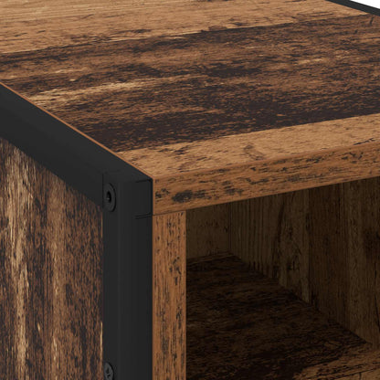vidaXL Bedside Table Old Wood 39.5 x 30 x 50 cm Engineered Wood