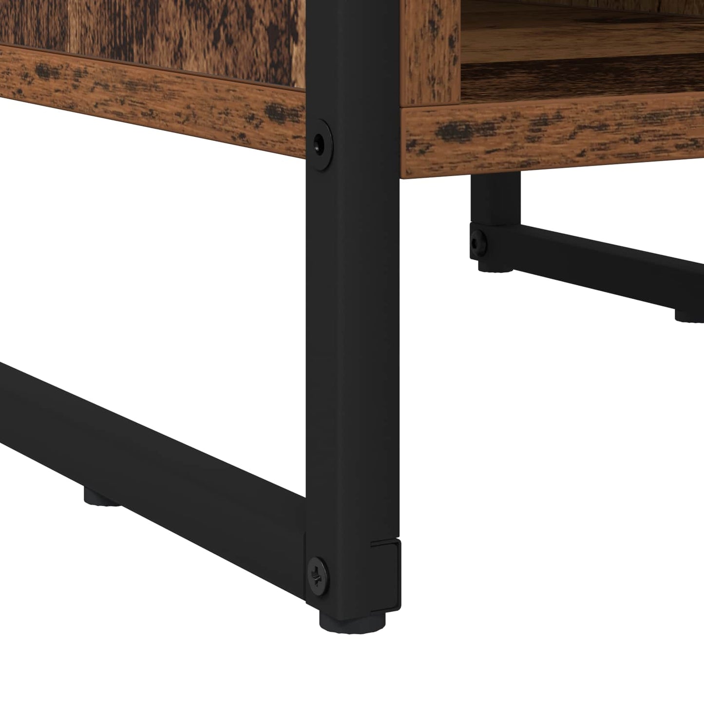 vidaXL Bedside Table Old Wood 39.5 x 30 x 50 cm Engineered Wood
