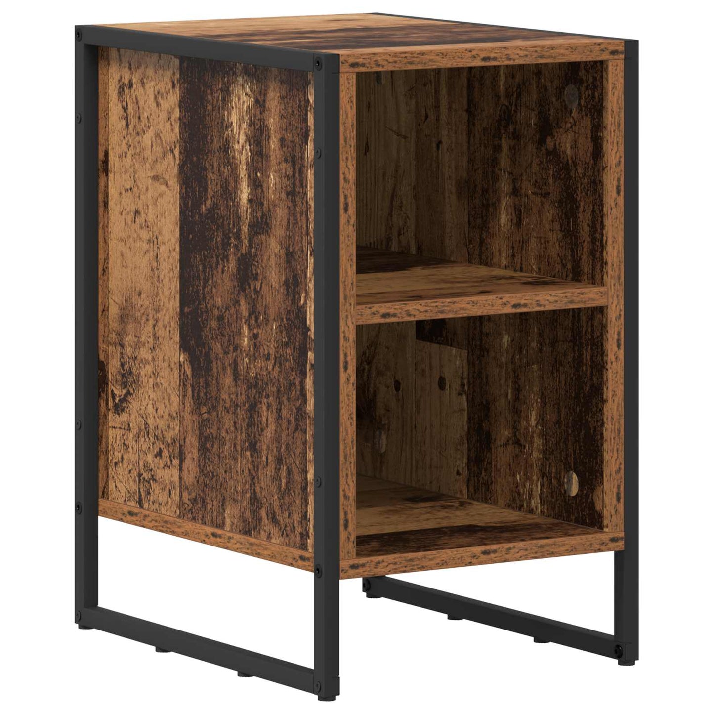 vidaXL Bedside Table Old Wood 39.5 x 30 x 50 cm Engineered Wood