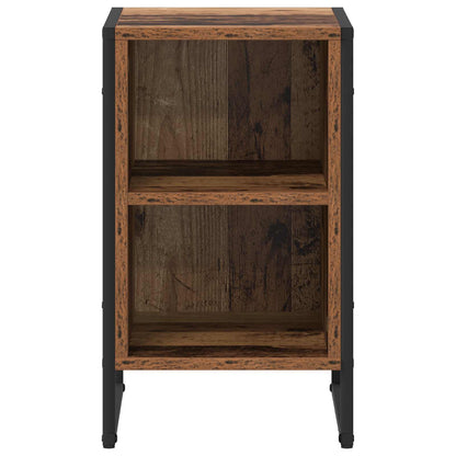 vidaXL Bedside Table Old Wood 39.5 x 30 x 50 cm Engineered Wood